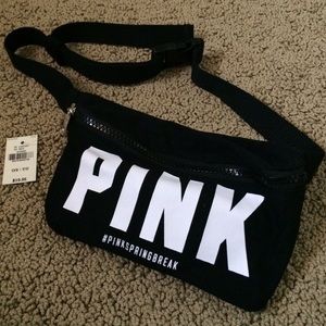 PINK fanny pack w/ pink sunglasses