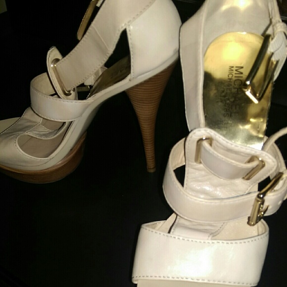 Michael Kors nude strappy heels
