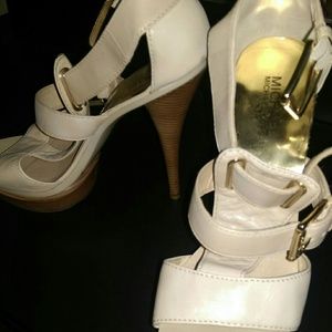 Michael Kors nude strappy heels