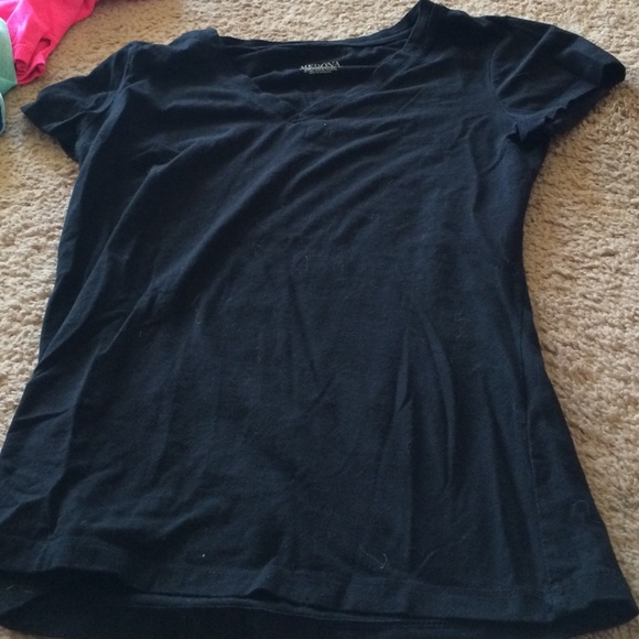 a super soft black v neck