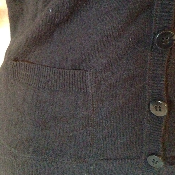 Black button up sweater - Picture 3 of 4