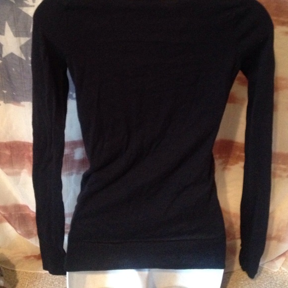 Black button up sweater - Picture 4 of 4