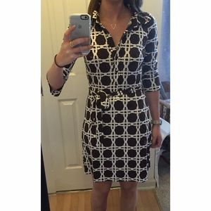 Lilly Pulitzer 3/4 length sleeve silk dress