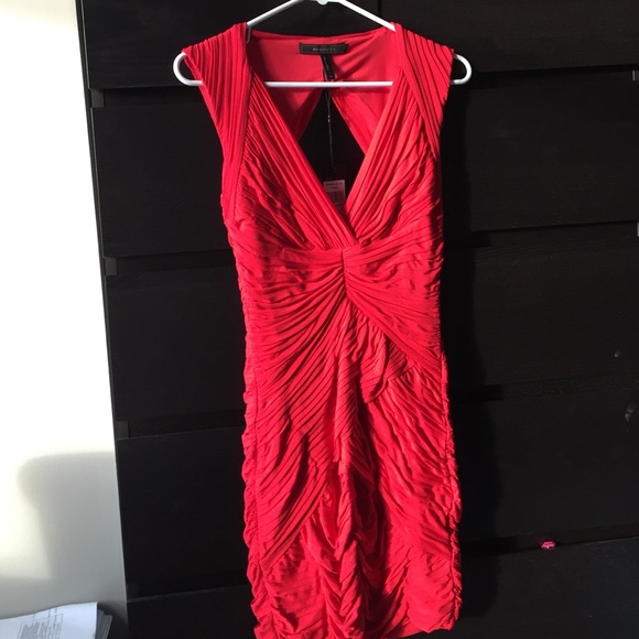 BCBG Maxazria "edesa" red berry dress