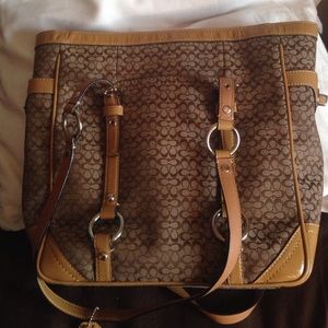 Brand new tan coach bag.Never been used! Authentic