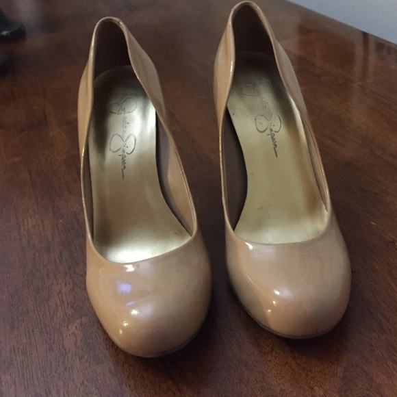 Jessica Simpson heels, light Tan - Picture 2 of 4