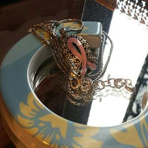 Brighton Pink Ribbon Lanyard Holder