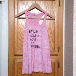 Bella pink workout tank top