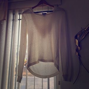 very soft cream sweater