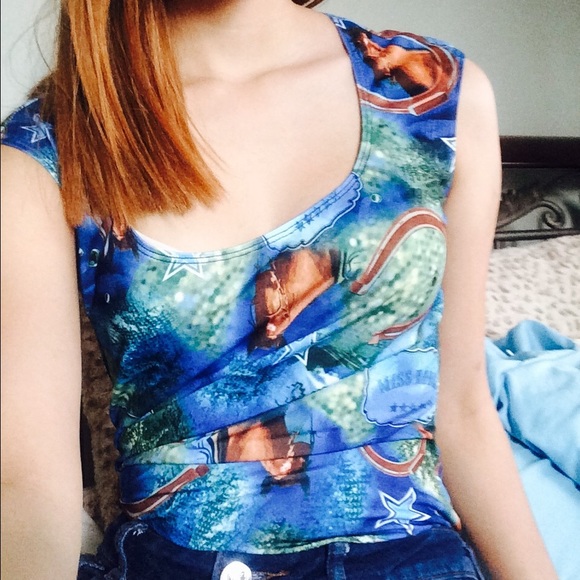 Vintage looking cowgirl top