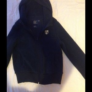 Navy blue fleece, very soft!