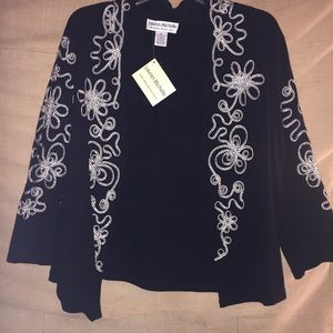 Embroidered cardigan