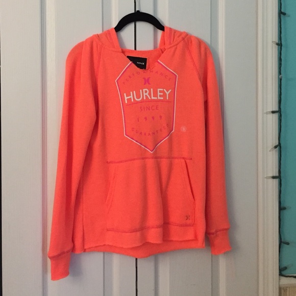 Neon orange hoodie