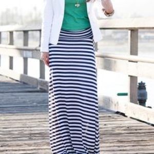 Blue and white Maxi skirt