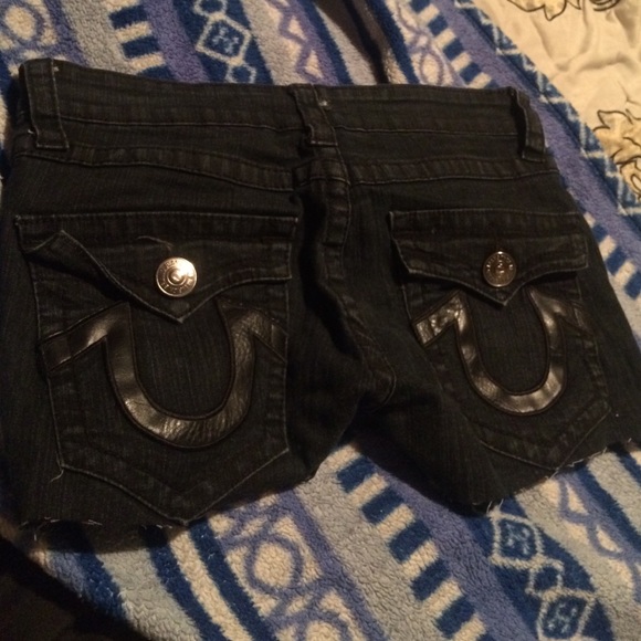 True religion cut off shorts