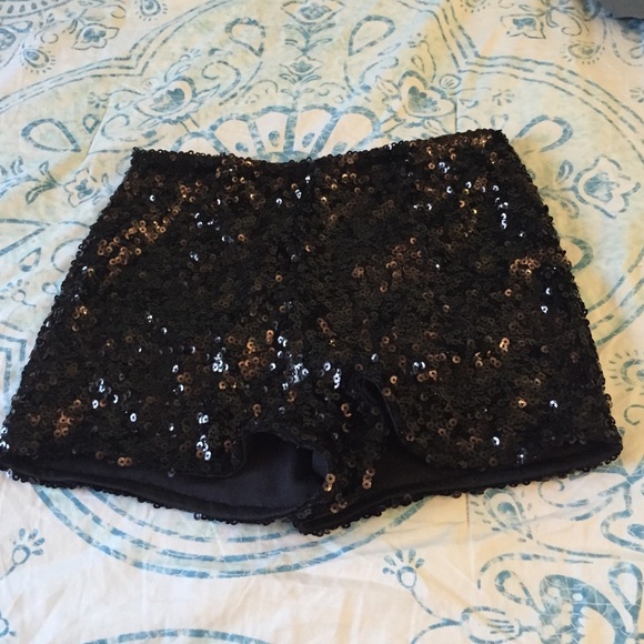 Short sequin shorts