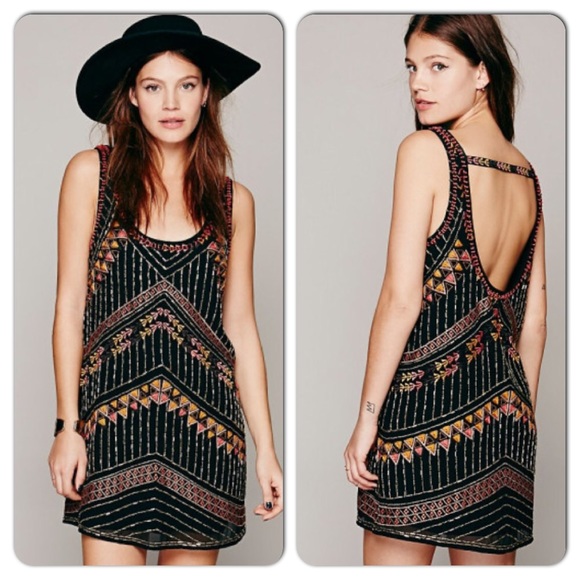 Free People Dresses & Skirts - FREE PEOPLE BEADED TANK DRESS