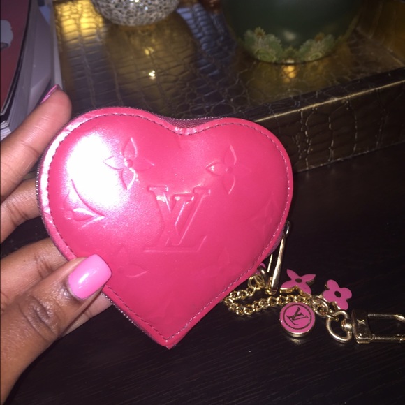 Authentic Louis Vuitton Vernis Coin Purse Pink
