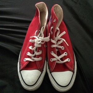 Red High Top Converse