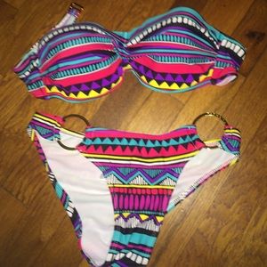 Ebuddy push up leopard swimsuit set