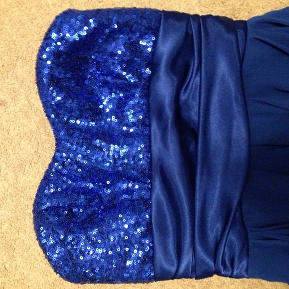 jcpenney Dresses Royal Blue High Low Dress Poshmark
