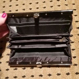 Red snake skin wallet