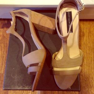 Taupe Steven by Steve Madden some scuffs