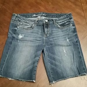 Bermuda denim shorts
