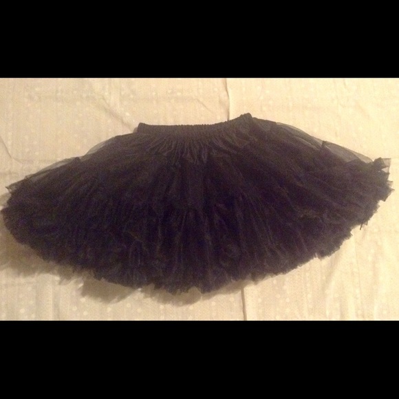 Black petticoat skirt