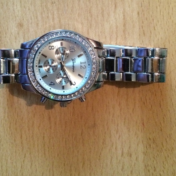 Geneva Silver Watch