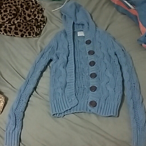 blue sweater