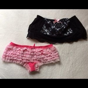 Brand New Pink and Black Panties