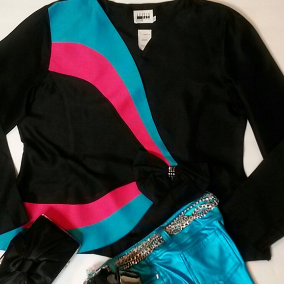 "SOLD" Vintage Color Block Blazer - Picture 2 of 4