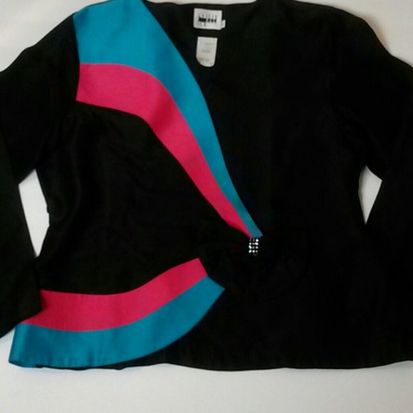 "SOLD" Vintage Color Block Blazer - Picture 4 of 4