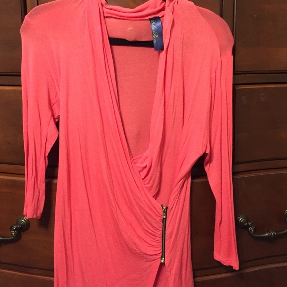 Coral blouse