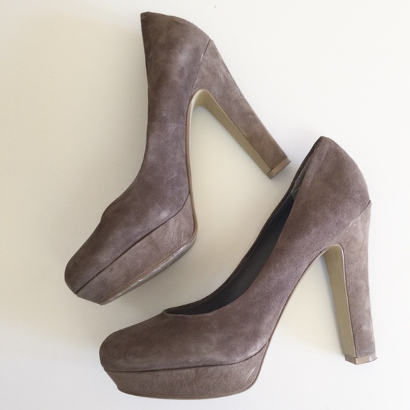 Jessica Simpson Shoes - JS BY JESSICA Brown Suede Pumps