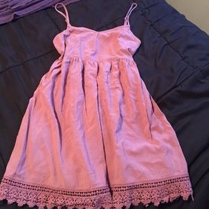 LA Hearts Mauve Crochet Dress 👅