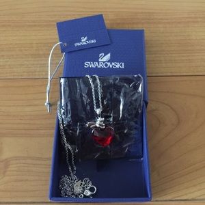 Swarovski love pendant heart