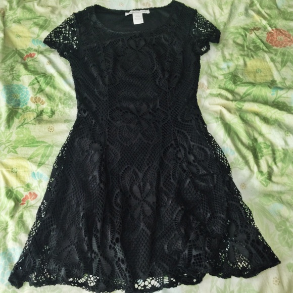 Black skater dress