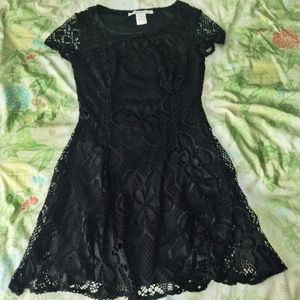 Black skater dress