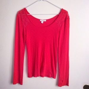 Delia's Coral Long Sleeve