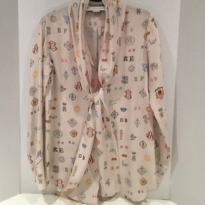 Stella McCartney long sleeve silk blouse size 40