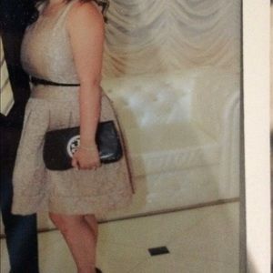 Bronze cocktail dress