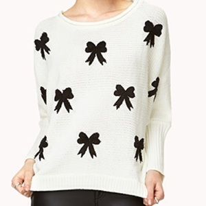 Forever 21 Bow Sweater (: