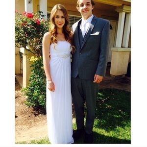 White prom dress on hold
