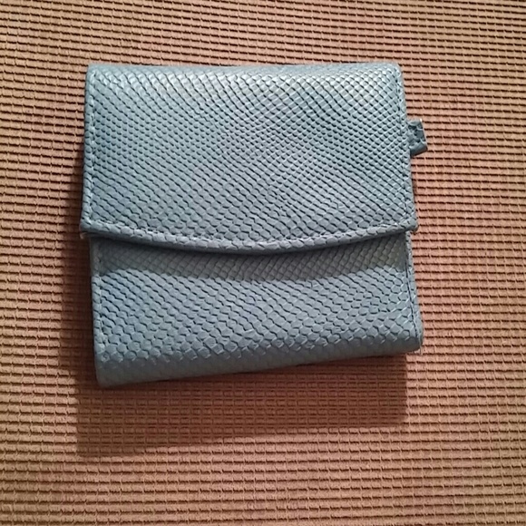 Small blue wallet
