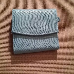 Small blue wallet