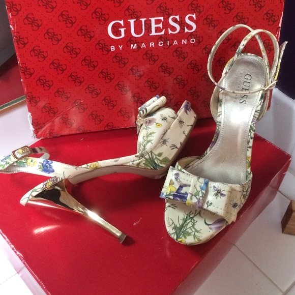Guess Marciano Floral Heels open toe