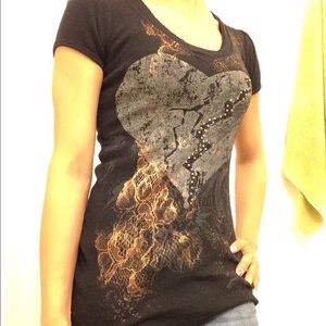 Maurice's Black Graphic T-Shirt