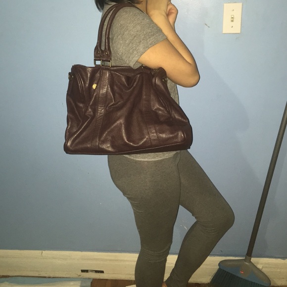 Dark purple purse